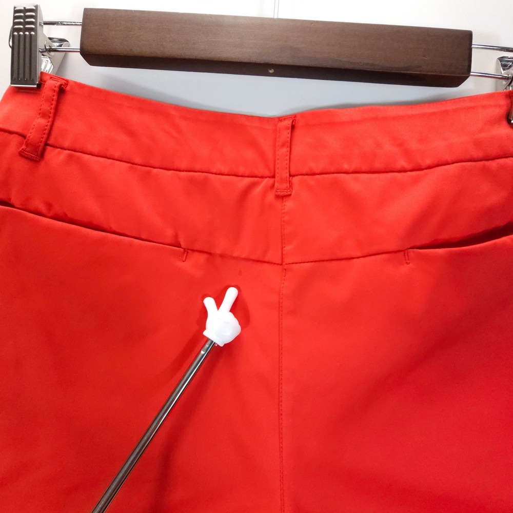 Three Sixty Six Golf Shorts Womens 2 Orange Skate Performance Activewear - Picture 8 of 9